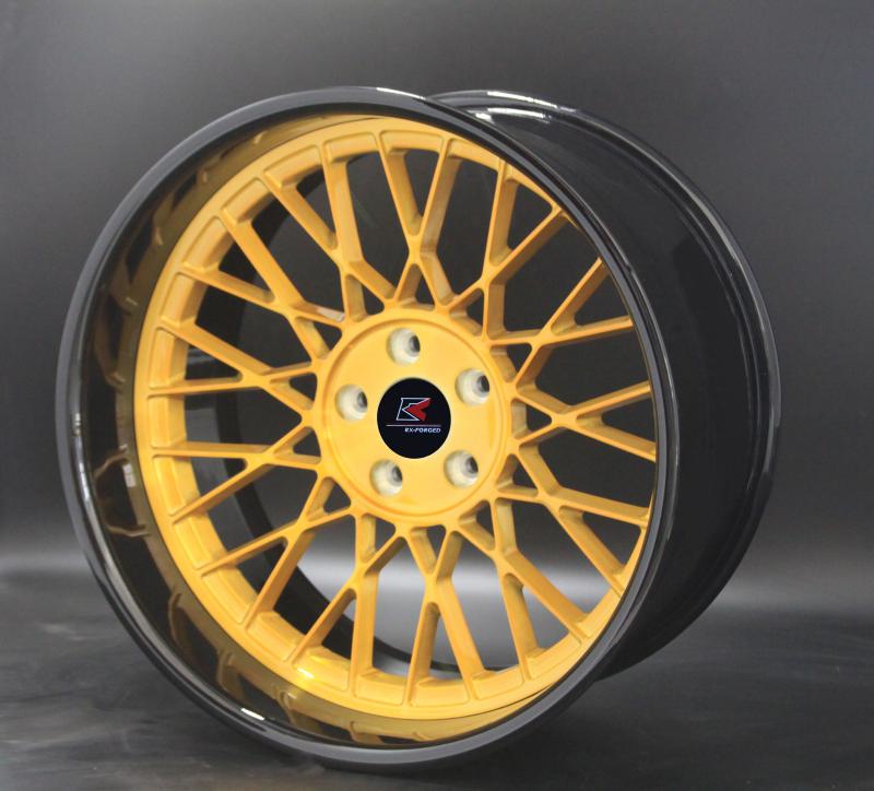 Two--piece forged wheels