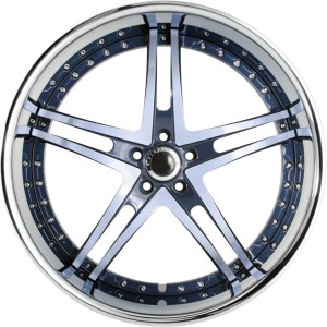 Three-piece forged wheels